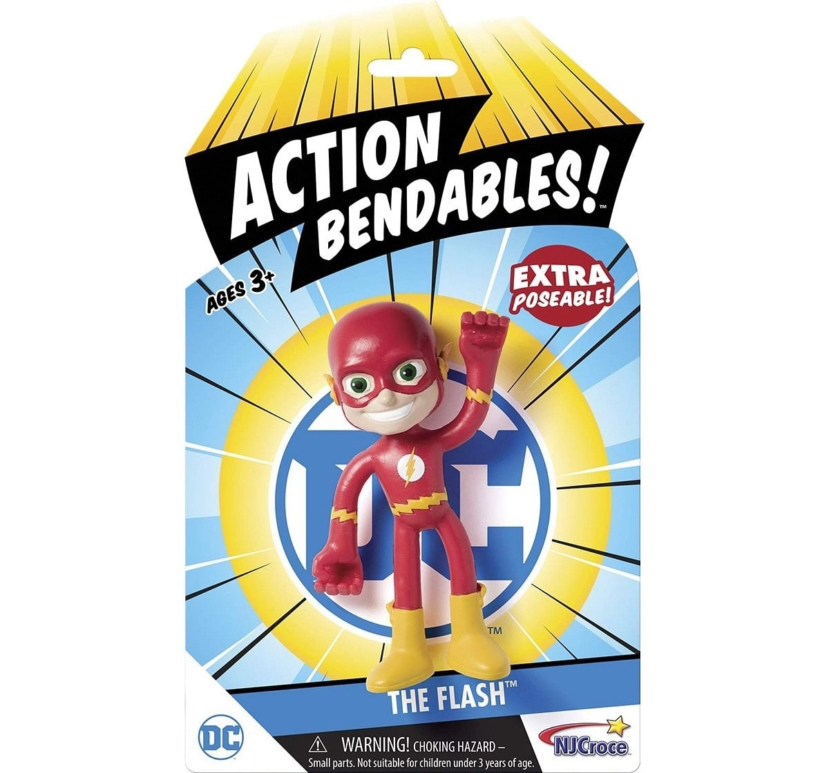 NJ Croce DC Splash Bend Deez Action Figure Toy for Kids age 3Y+ 