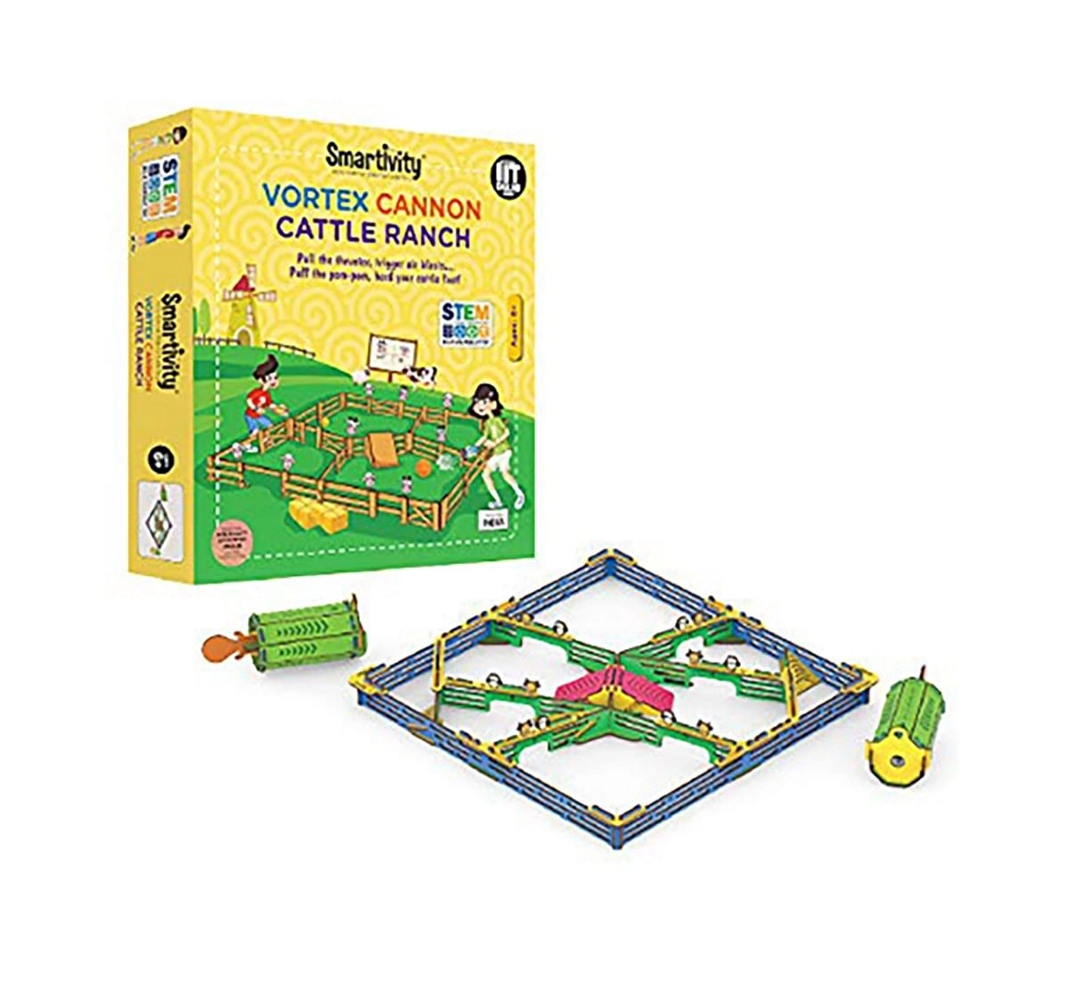 Smartivity Vortex Cannon Cattle Ranch: Stem, Learning, Educational and Construction Activity Toy Gift for Kids age 6Y+ 
