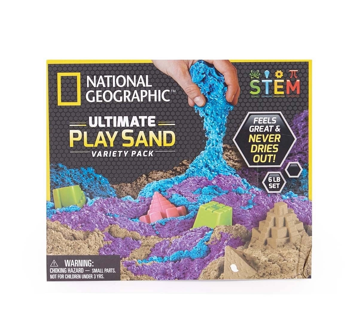 National Geographic Ultimate Play Sand Asstorted 6Lb Sand, Slime & Others for Kids age 3Y+ 