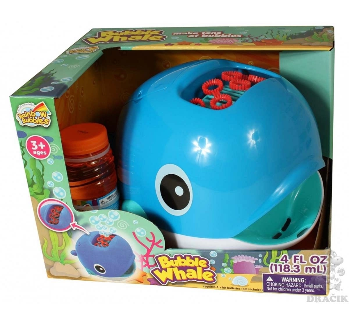 Rainbow Blue Bubble Whale (118.3Ml) Impulse Toys for Kids age 3Y+ 