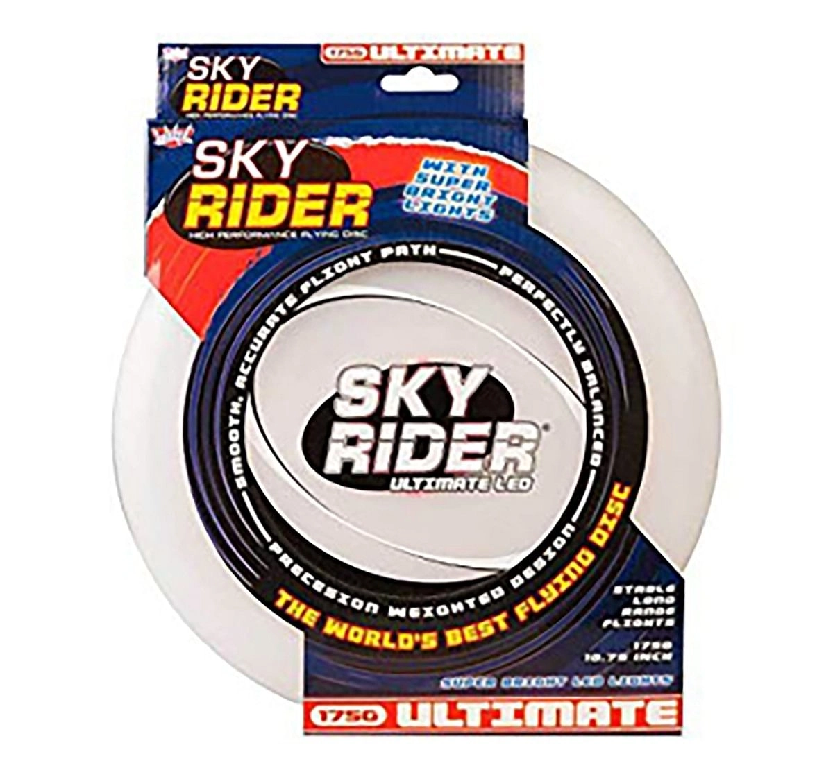 Wicked Sky Rider Ultimate LED Frisbee  Outdoor Sports for Kids age 3Y+ (White)
