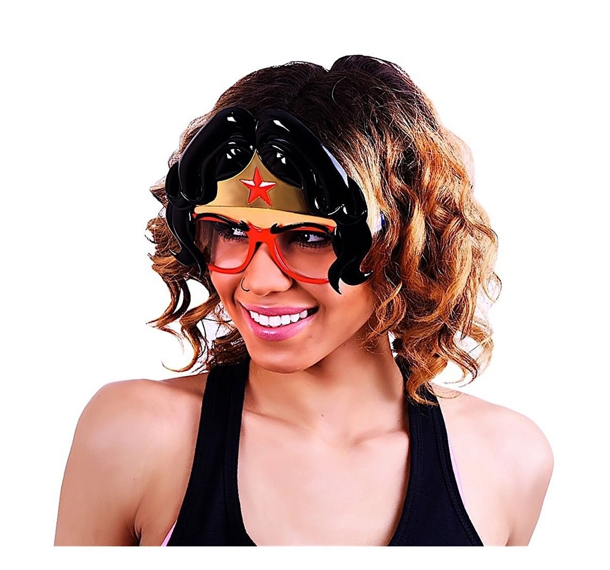 Dc Sunstaches Wonder Woman Sunglasses Shades Novelty Character Novelty for Kids age 12M+ 