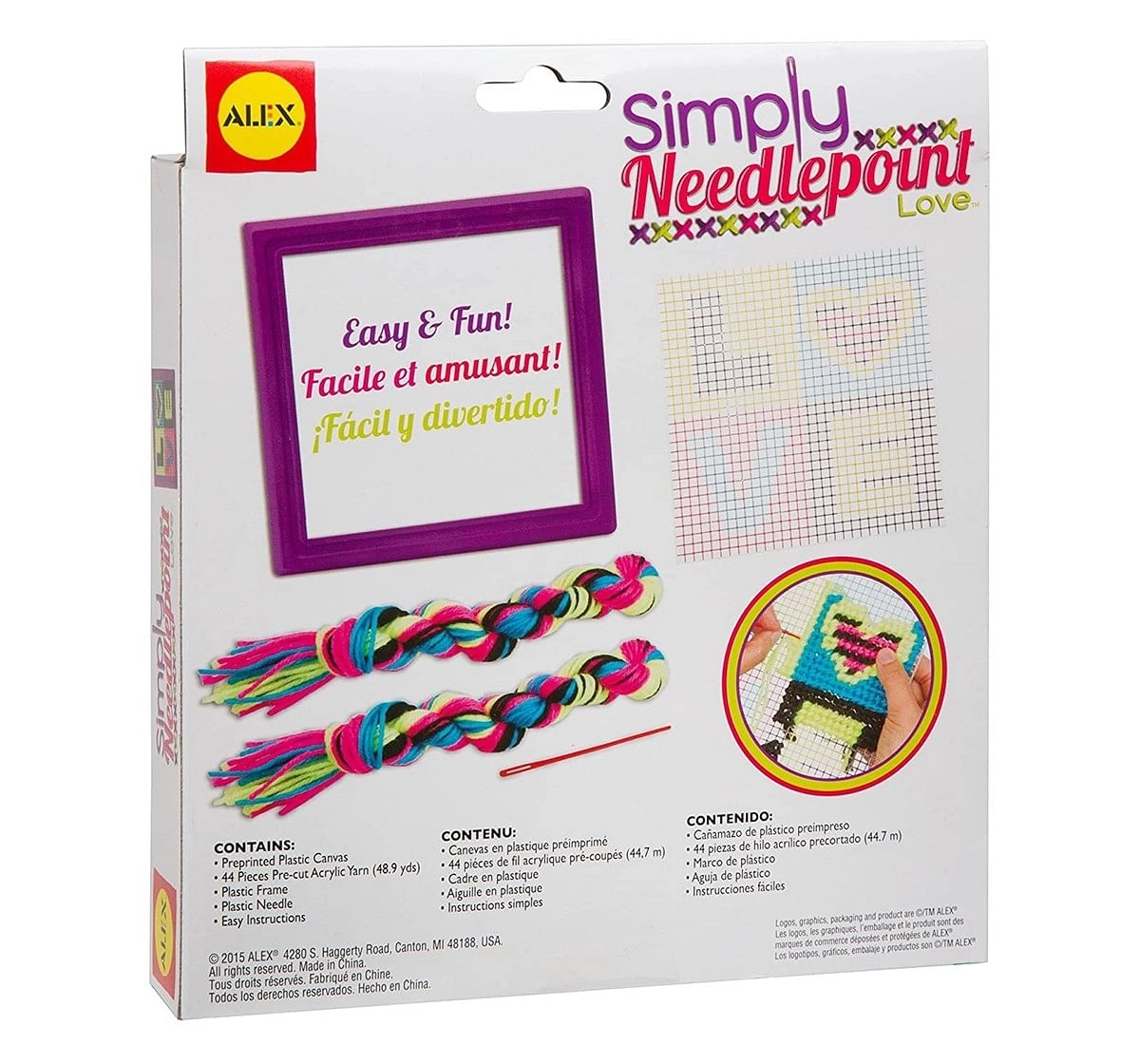  Alex Toys Simply Needlepoint Love DIY Art & Craft Kits for Kids age 8Y+ 