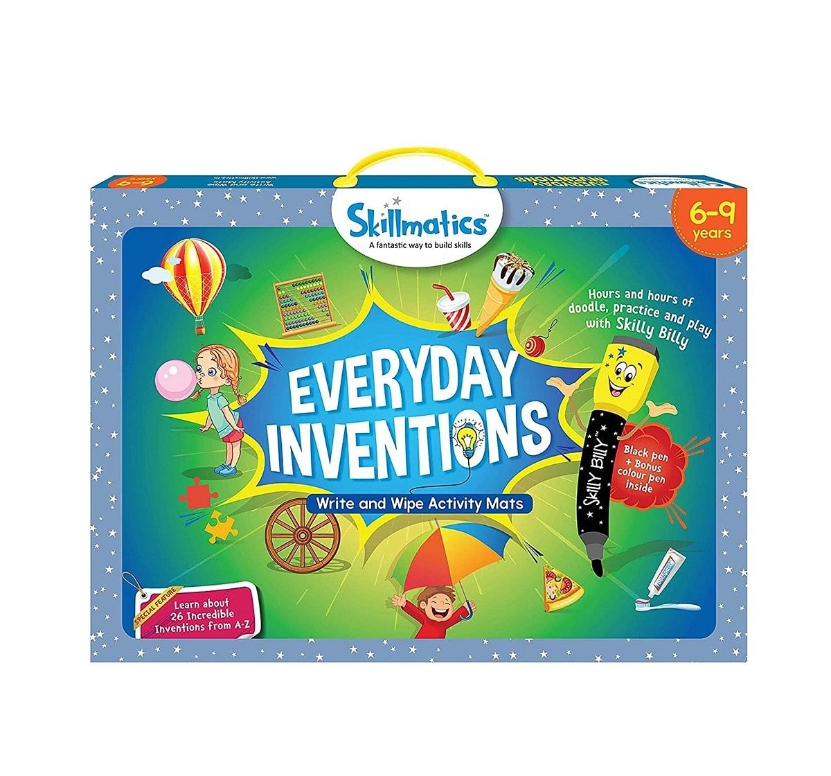  Skillmatics Educational Game: Everyday Inventions 6-9 Years (Blue) Games for Kids age 6Y+ 