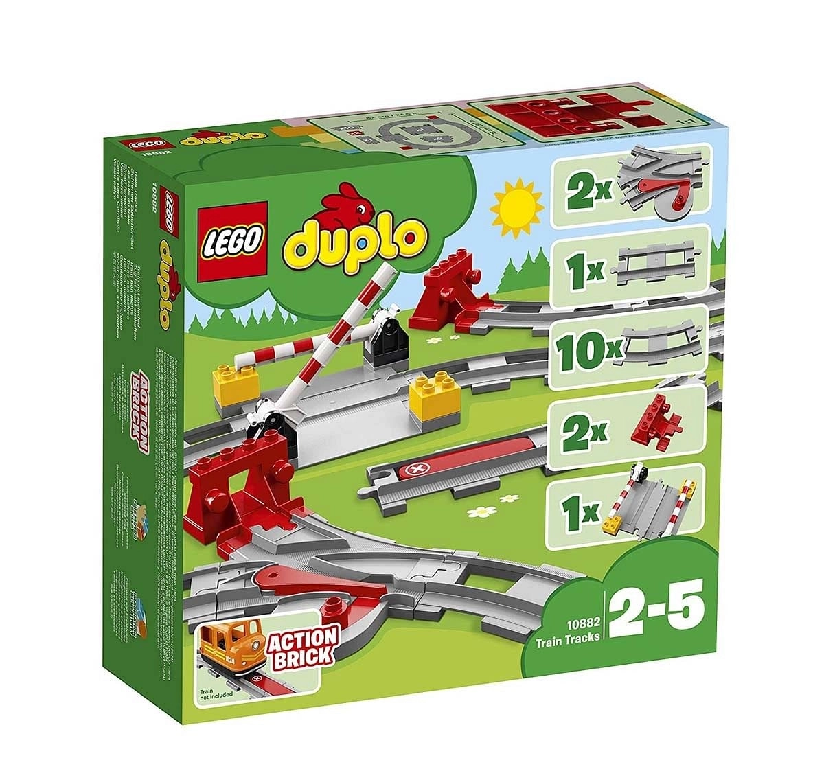 Lego Duplo Train Tracks (23 Pcs) 10882  Blocks for Kids age 2Y+ 