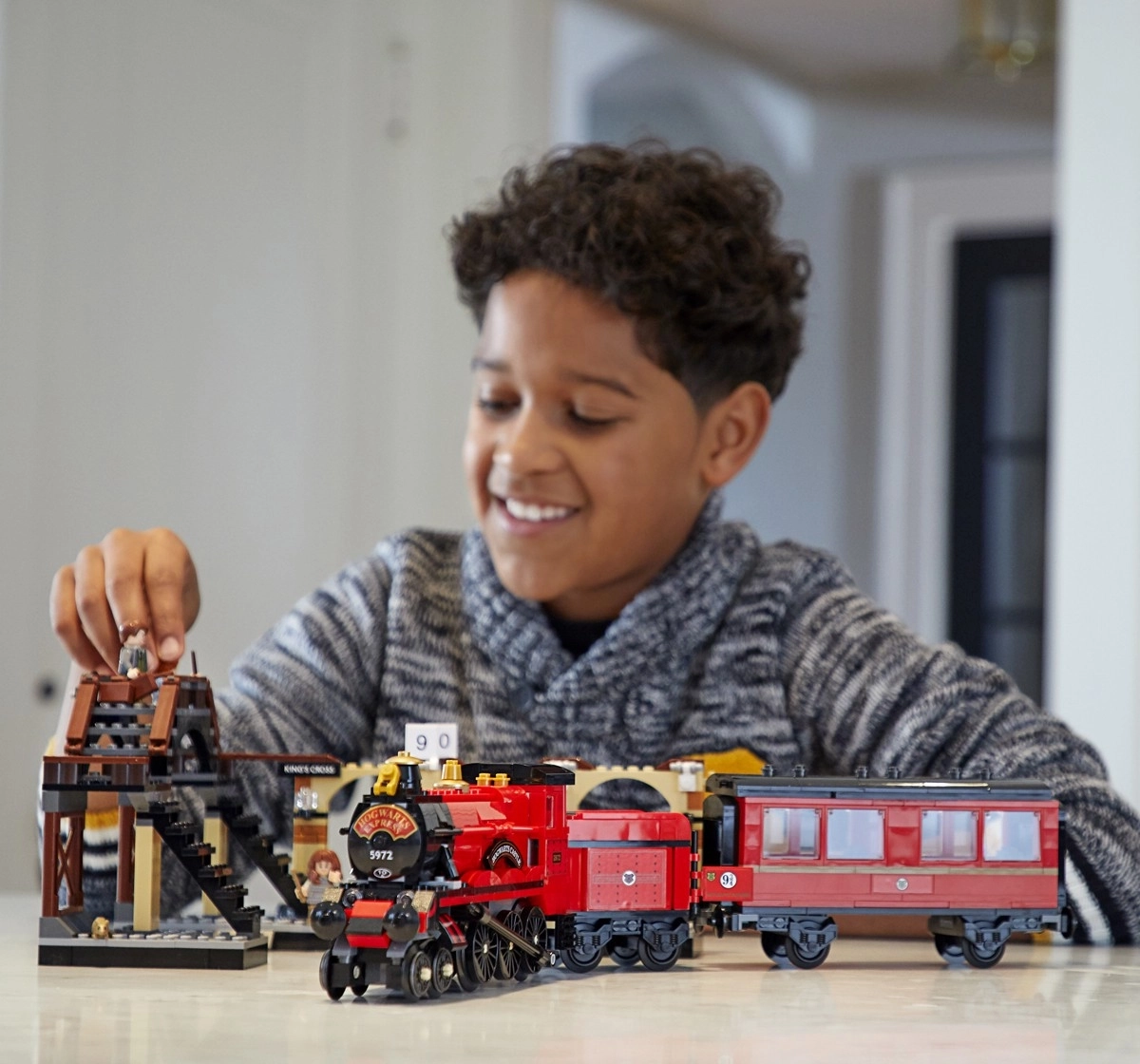 LEGO Harry Potter Hogwarts Express Toy Train Building Set Includes Model Train and Harry Potter Minifigures Hermione Granger and Ron Weasley (801 Pieces)