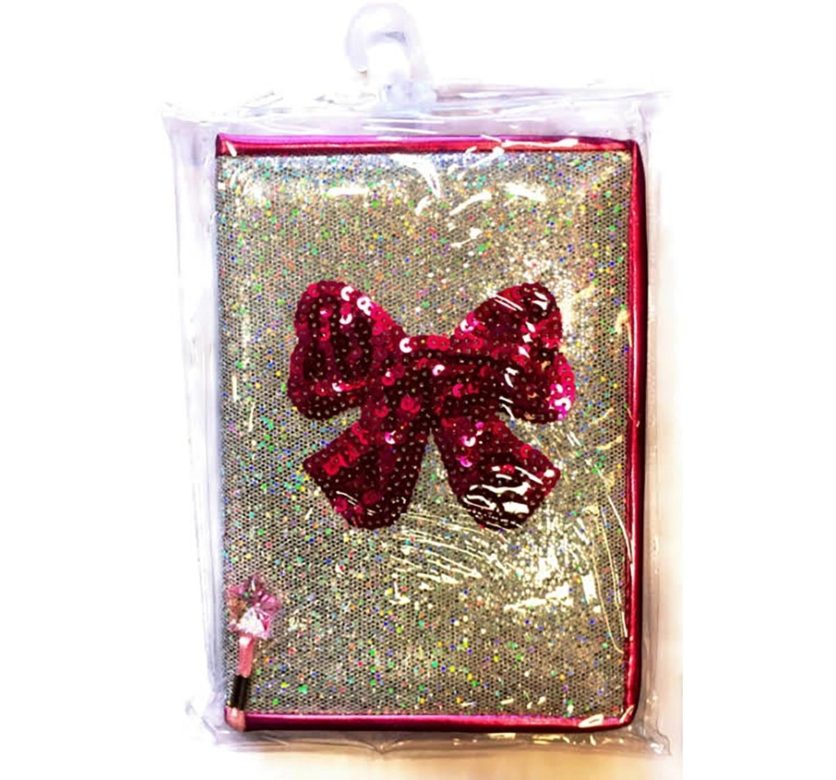  Mirada Bow With Glitter  Notebook - Study & Desk Accessories for Kids age 3Y+ (Silver)