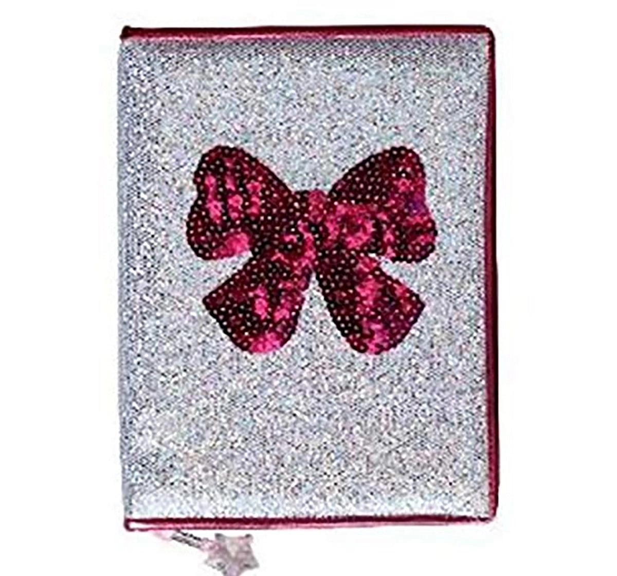  Mirada Bow With Glitter  Notebook - Study & Desk Accessories for Kids age 3Y+ (Silver)