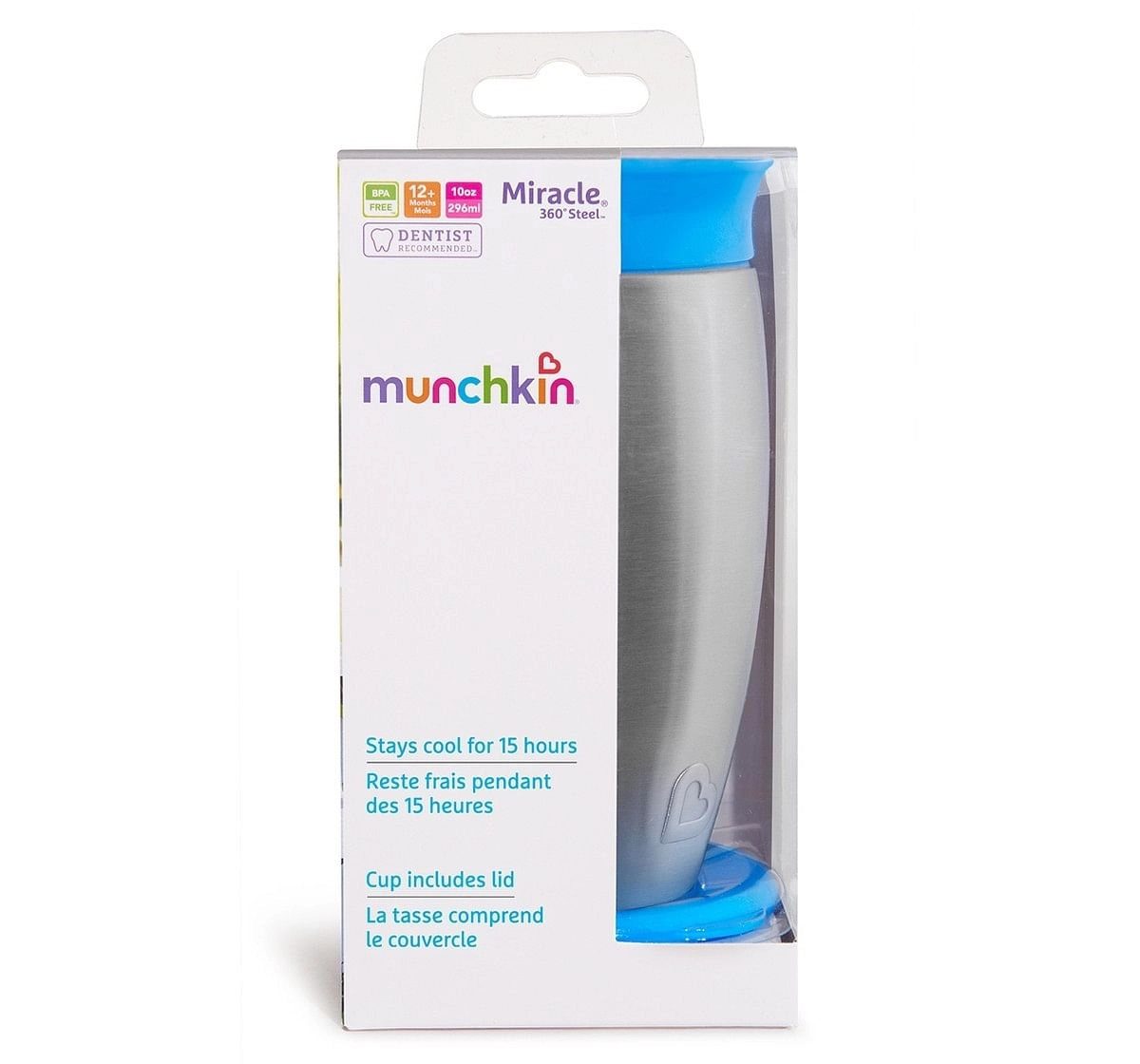 Munchkin 10oz STST Miracle Cup 1PK - Blue