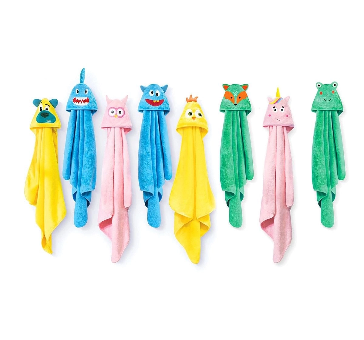 Rabitat Kids Hooded Bath Towel Super Soft Made with Zero Twist Cotton, Yellow, Yellow Bird, 5Y+