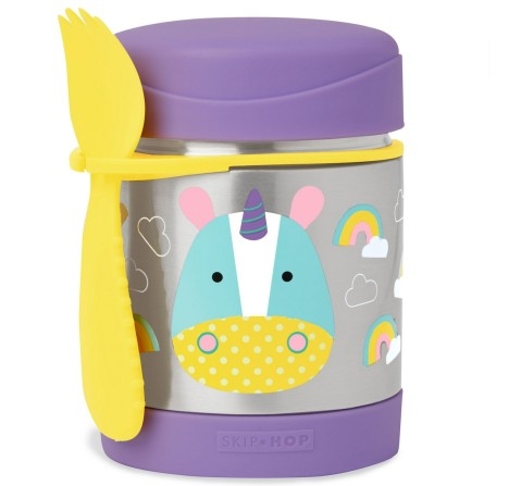 Skip Hop Zoo Insulated Little Kid Food Jar Unicorn 3Y+, Multicolour