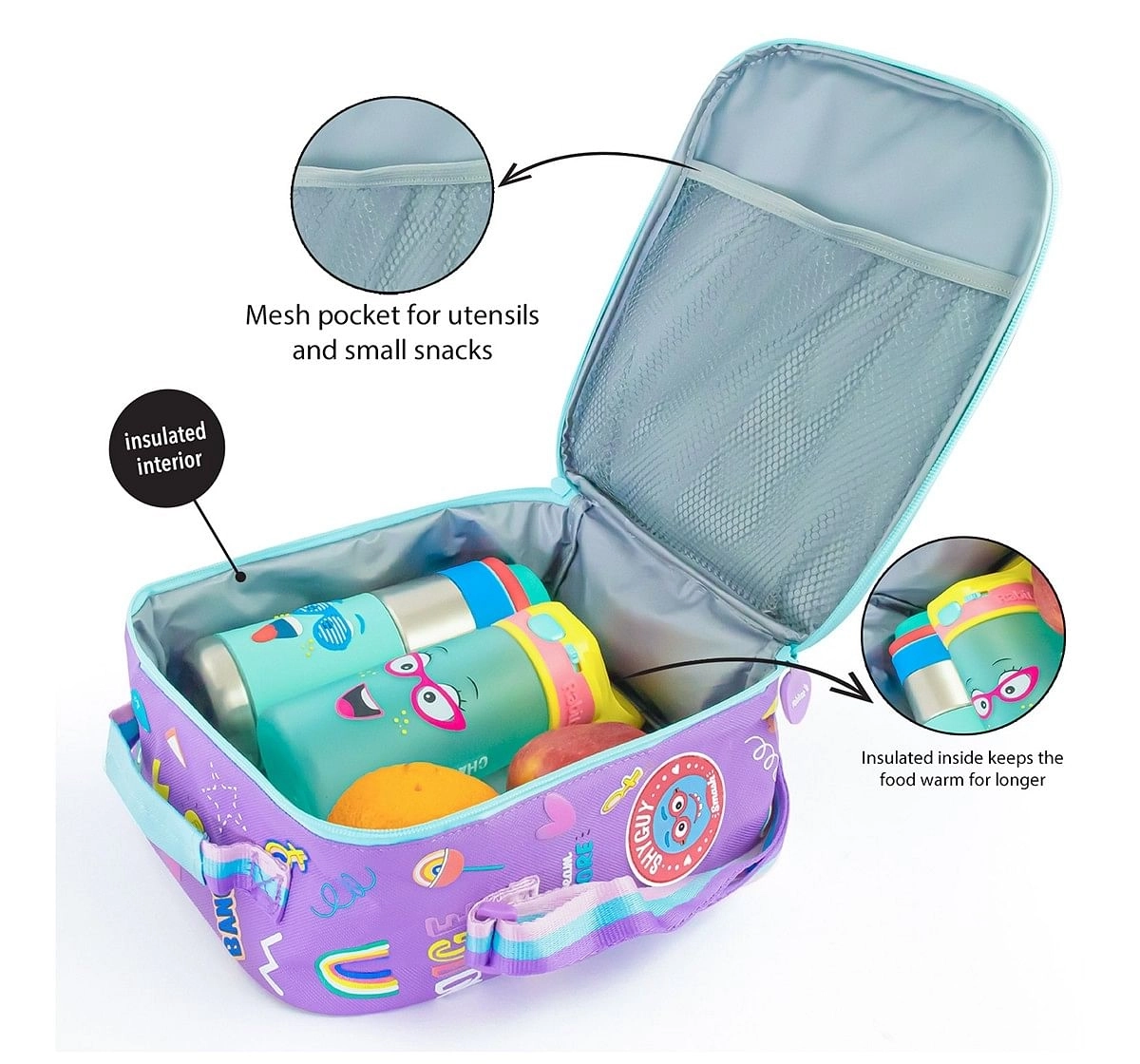 Rabitat Insulated Outpack Lunch Bag, Shyguy Blue, 5Y+