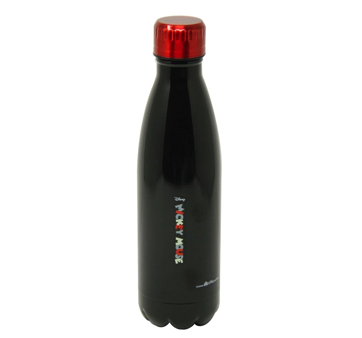 Mickey Stainless Steel Sipper Water Bottle 500Ml Black 5Y+