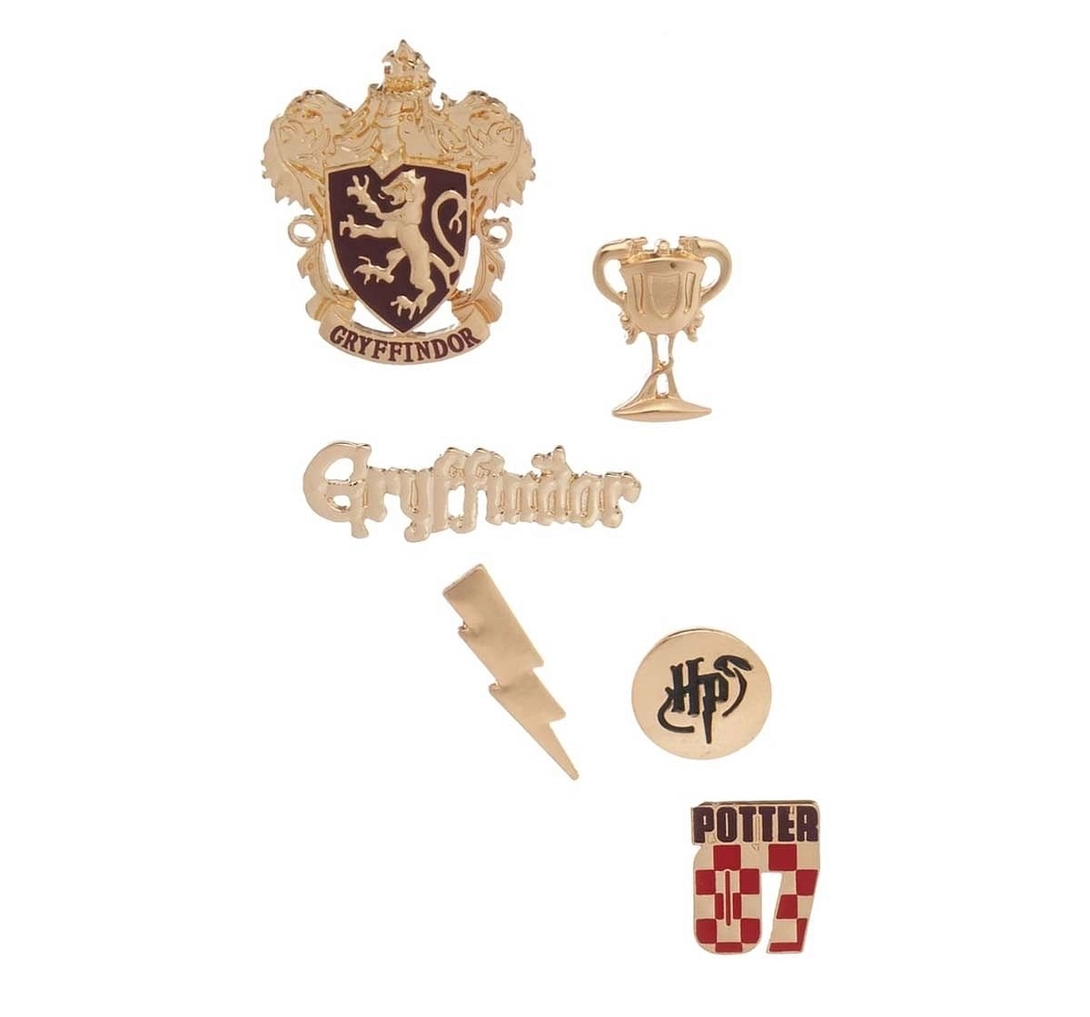 Efg Harry Potter : Gryffindor Pin Set Novelty for Kids Age 7Y+ (Gold)