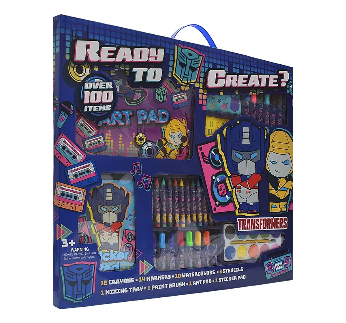 Transformers 100 Pieces Art Set,  3Y+ (Multicolor)