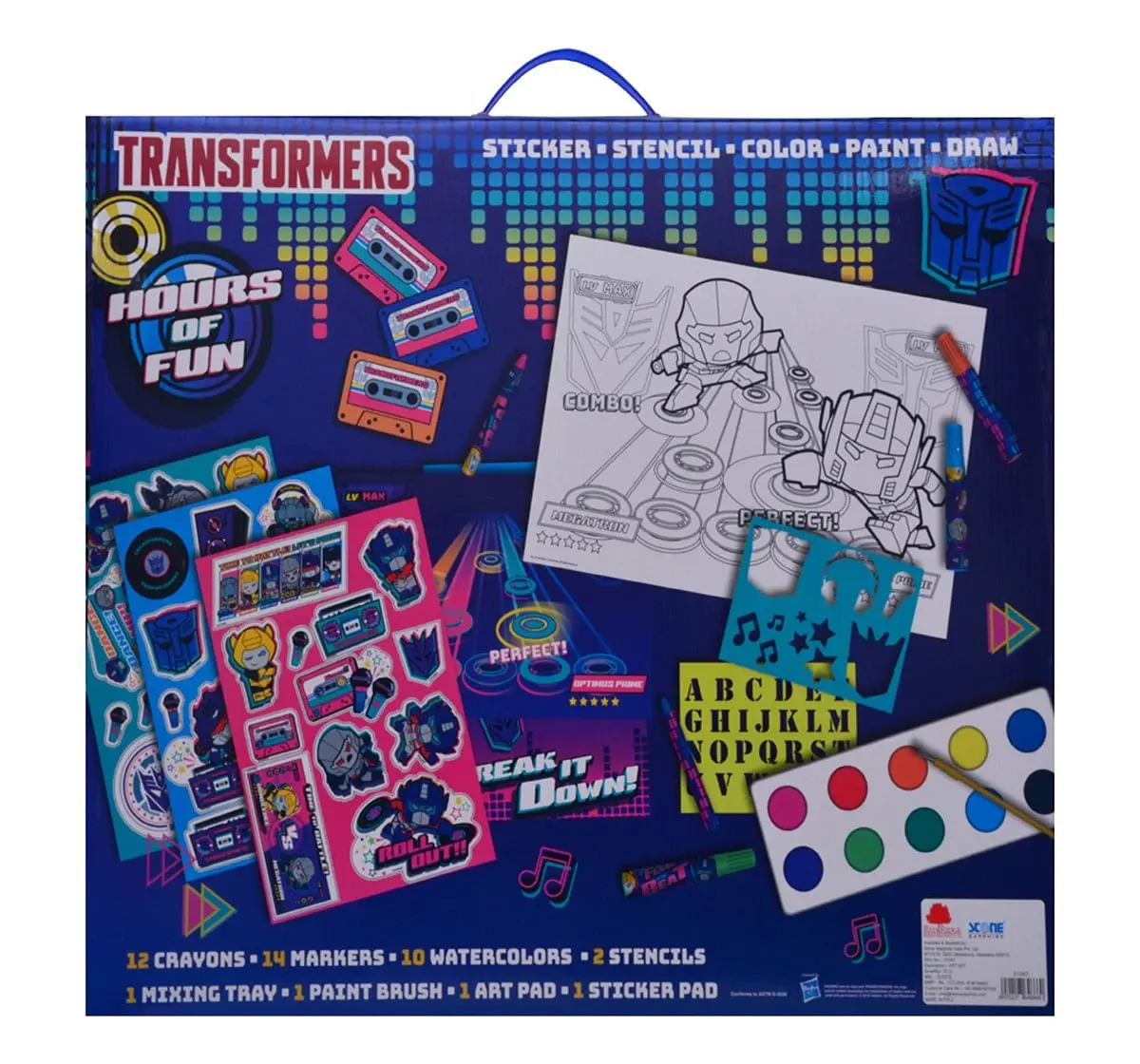 Transformers 100 Pieces Art Set,  3Y+ (Multicolor)