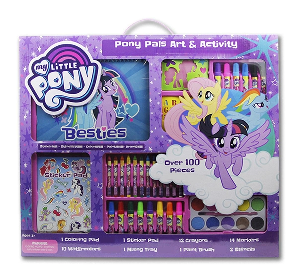 My Little Pony 100 Pieces Art Set,  3Y+ (Multicolor)