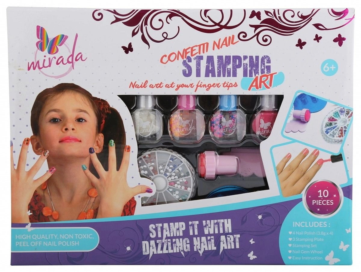Mirada Nail Stamping -10Pcs DIY Art & Craft Kits for age 6Y+ 