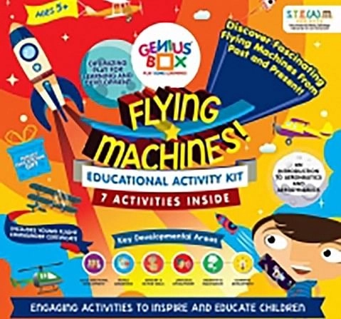 Genius Box Flying Machines-7 Activities Science Kits for Kids age 5Y+ 