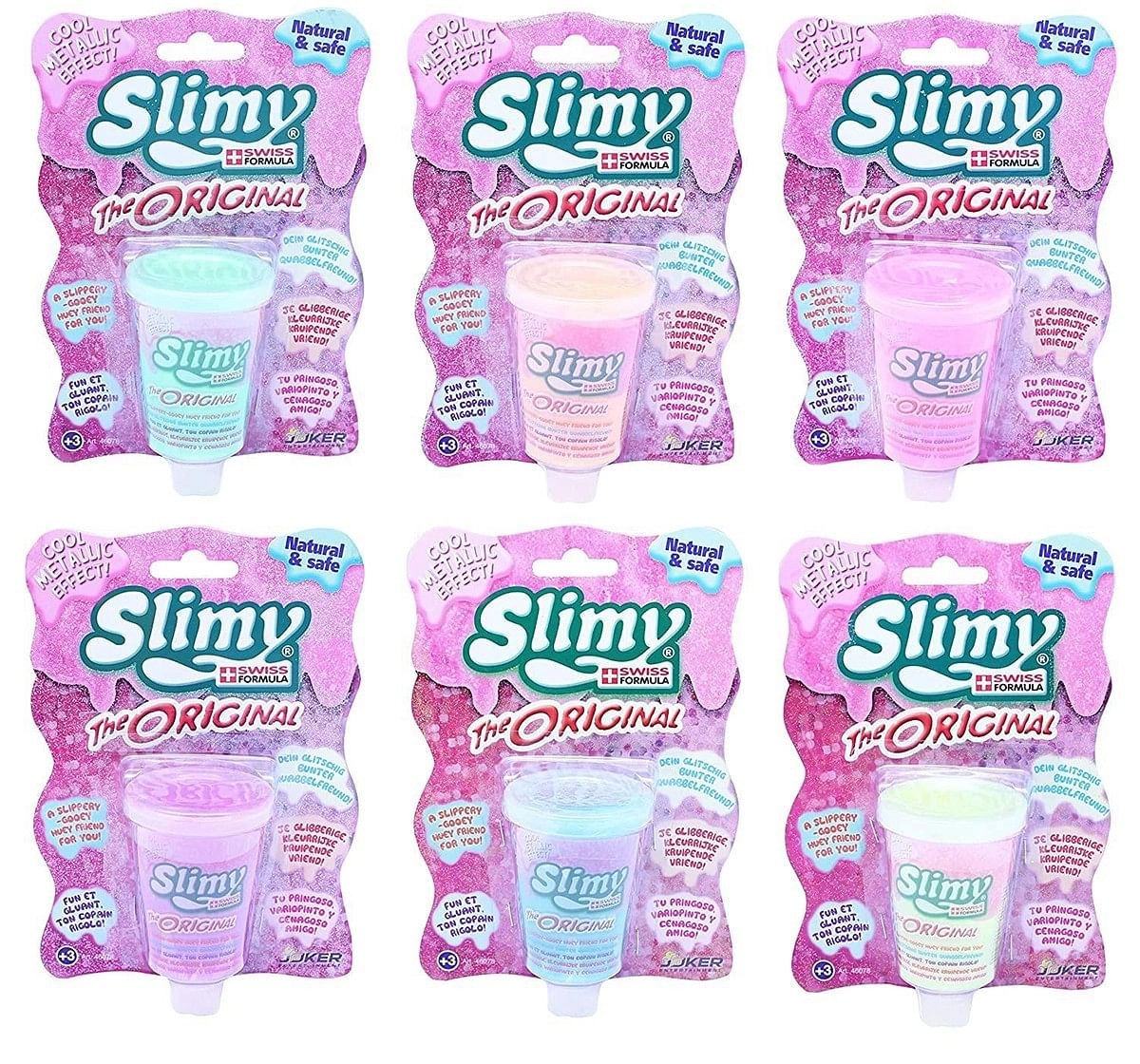 Slimy Swiss The Metallic - Blister Card 80Gm Sand, Slime & Others for Kids age 3Y+ 