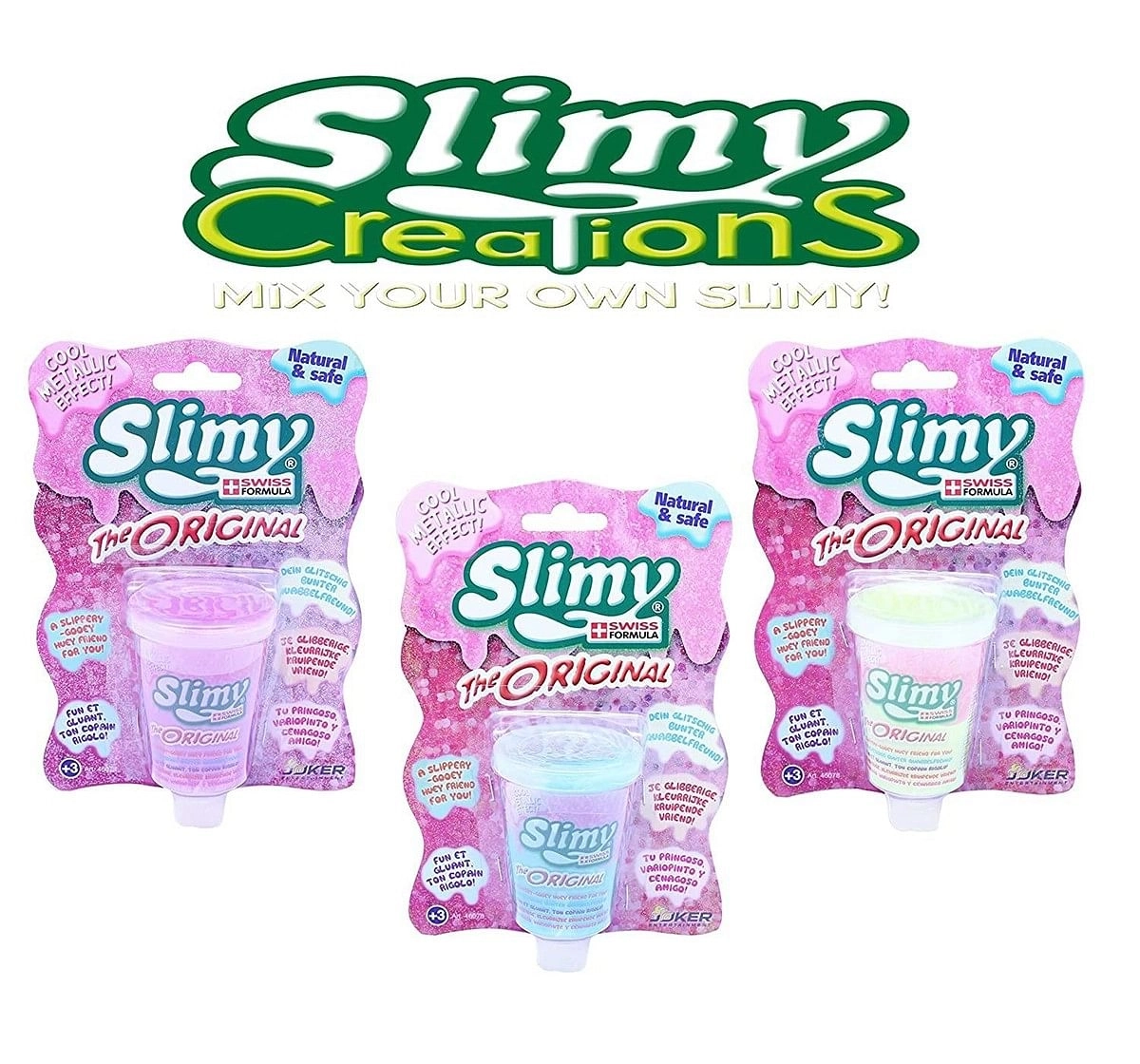 Slimy Swiss The Metallic - Blister Card 80Gm Sand, Slime & Others for Kids age 3Y+ 