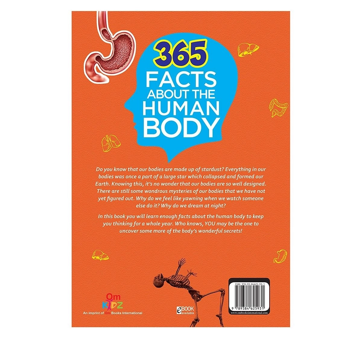 Om Books: 365 Facts About the Human Body, 236 Pages, Hardcover
