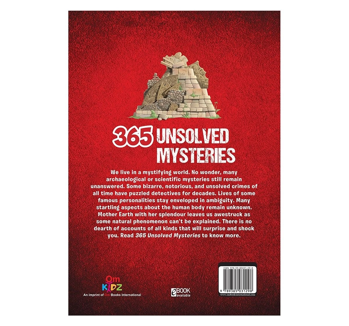 Om Books: 365 Unsolved Mysteries, 236 Pages, Hardcover