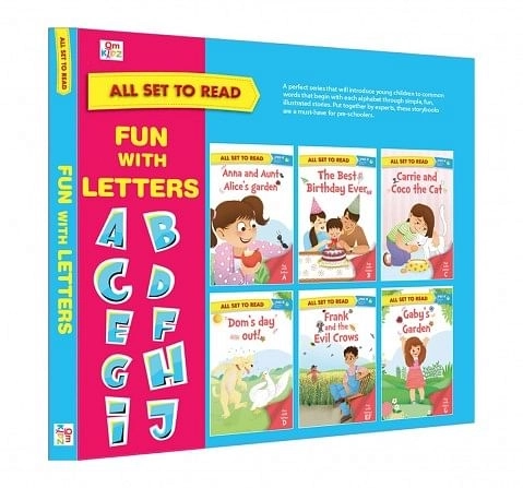 All set to Read- Fun with Letters- A to G- Readers - 6 books in a Box, 192 Pages, Paperback