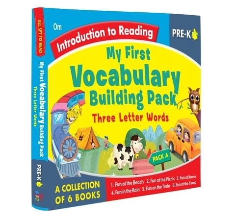 All Set To Read- Level Pre-K- Introduction To Reading- Readers- 6 Books In A Purple Box, 192 Pages Book By Om Books Editorial Team, Paperback