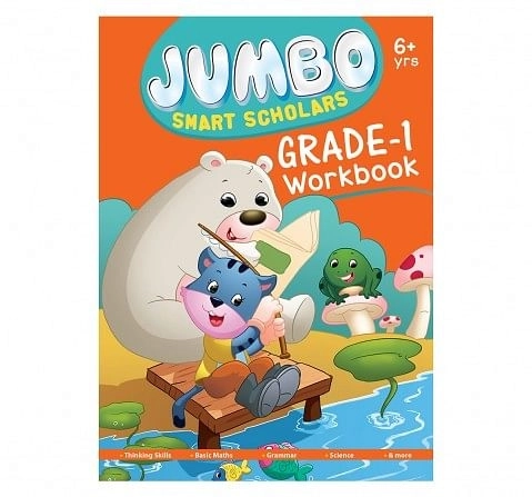 Jumbo Smart Scholars Grade 1 Workbook Activity Book, 320 Pages, Paperback