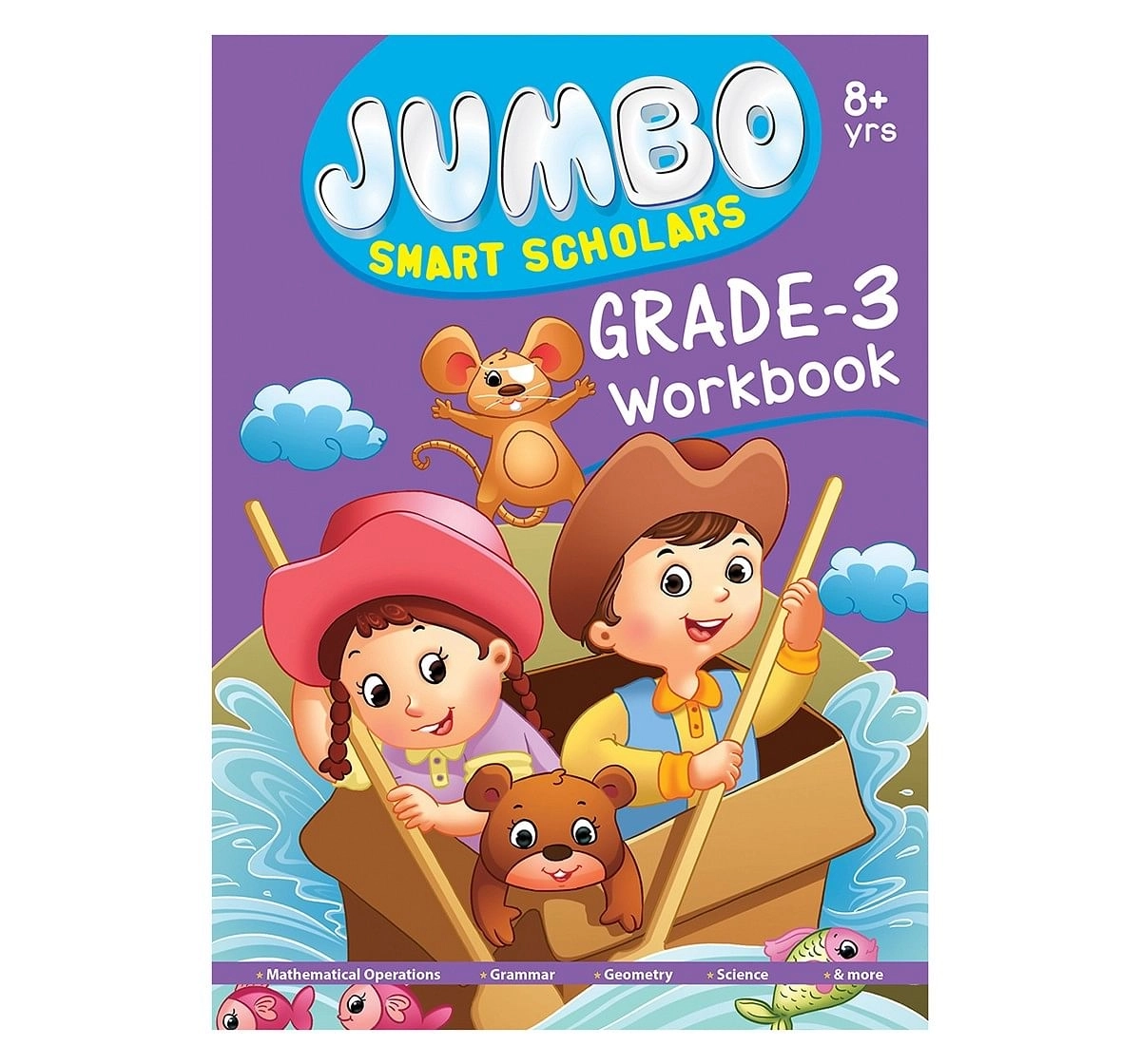Jumbo Smart Scholars Grade 3 Workbook Activity Book, 320 Pages, Paperback