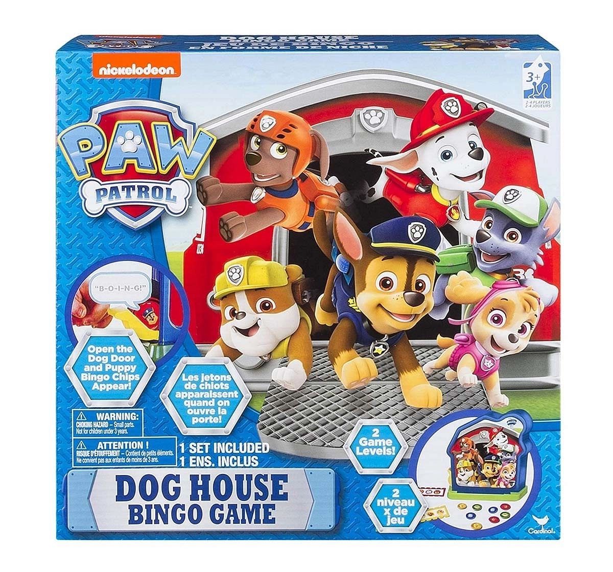 Cardinal Paw Patrol Dog House Bingo Board Games for Kids age 3Y+ 