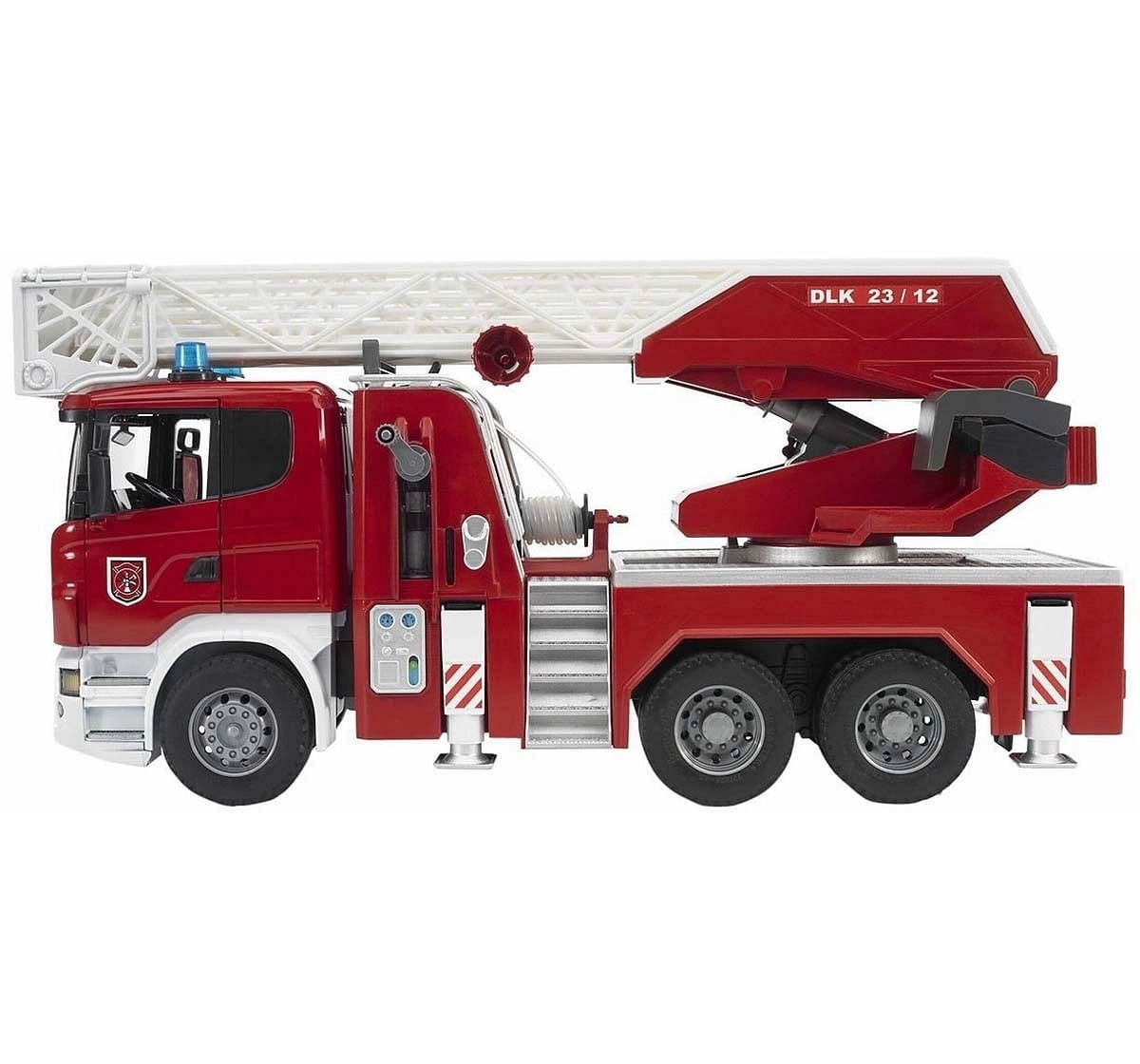 Bruder Scania R-Series Fire Ladder Wagon with Water Pump, Light and Sound Vehicles for age 3Y+ 