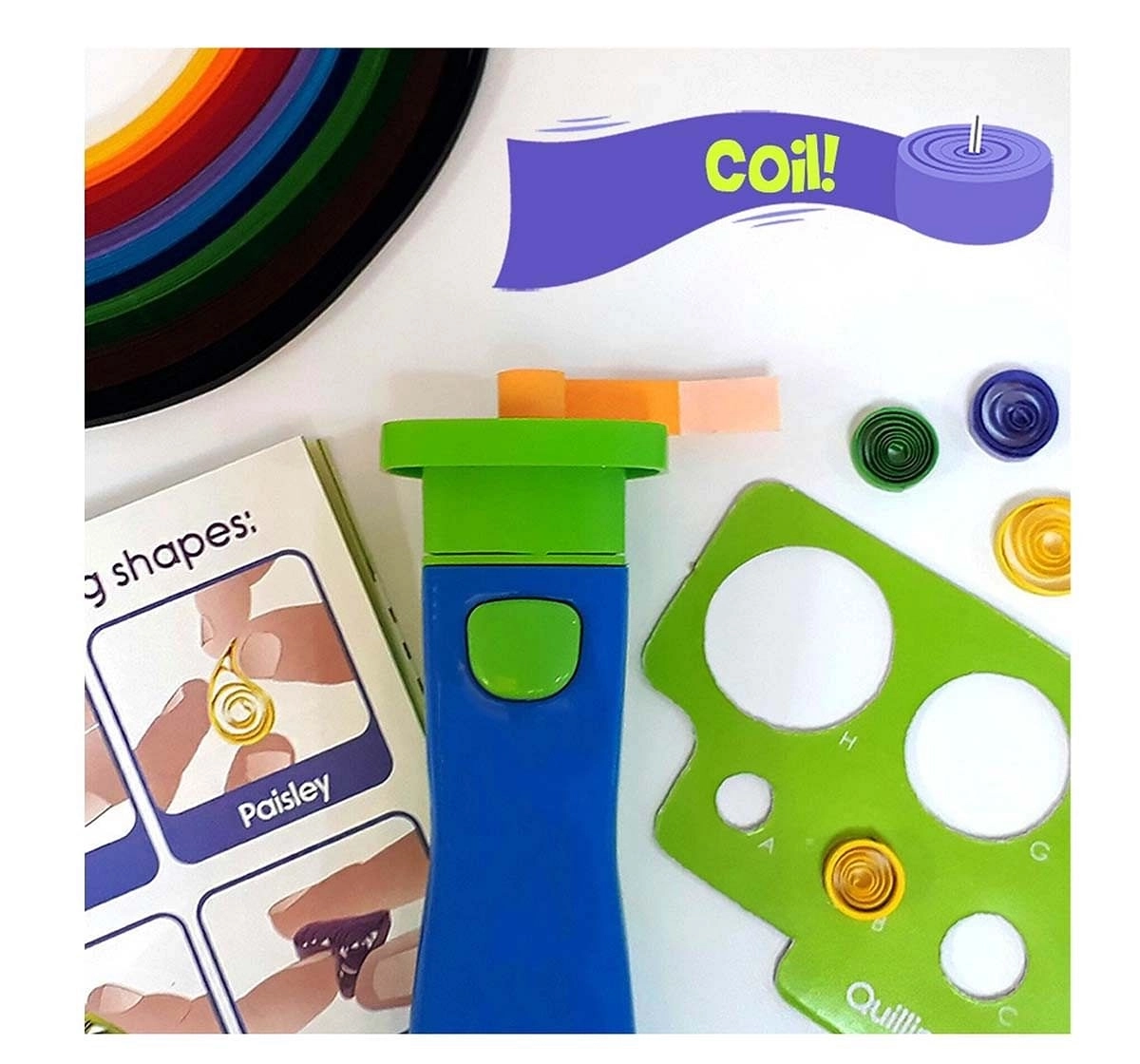 Imagimake Quill On Super Quiller & Buddies Blue DIY Art & Craft Kits for Kids age 6Y+
