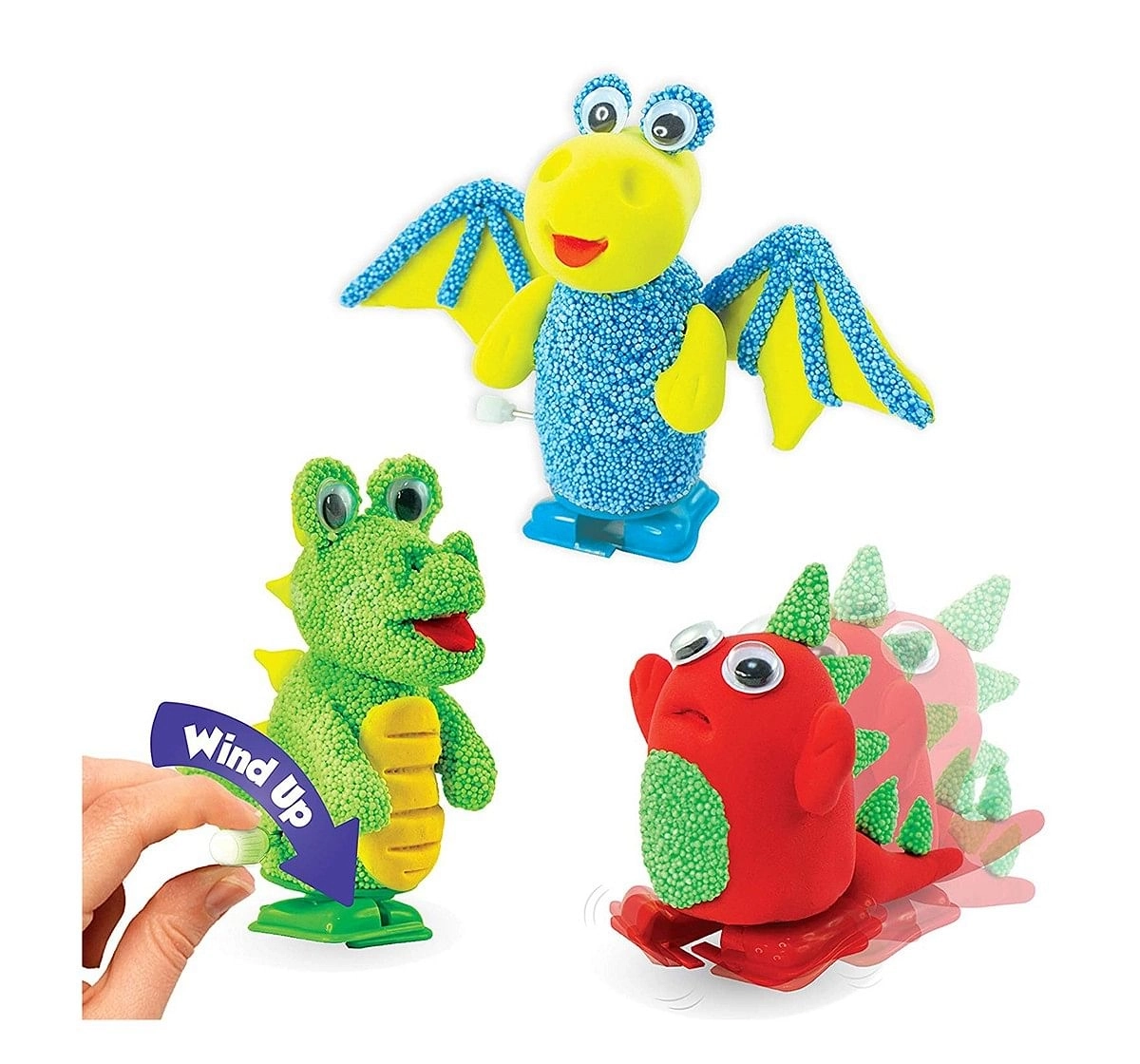 Imagimake Fleximos Walking Dinos DIY Art & Craft Kit for Kids age 4Y+ 