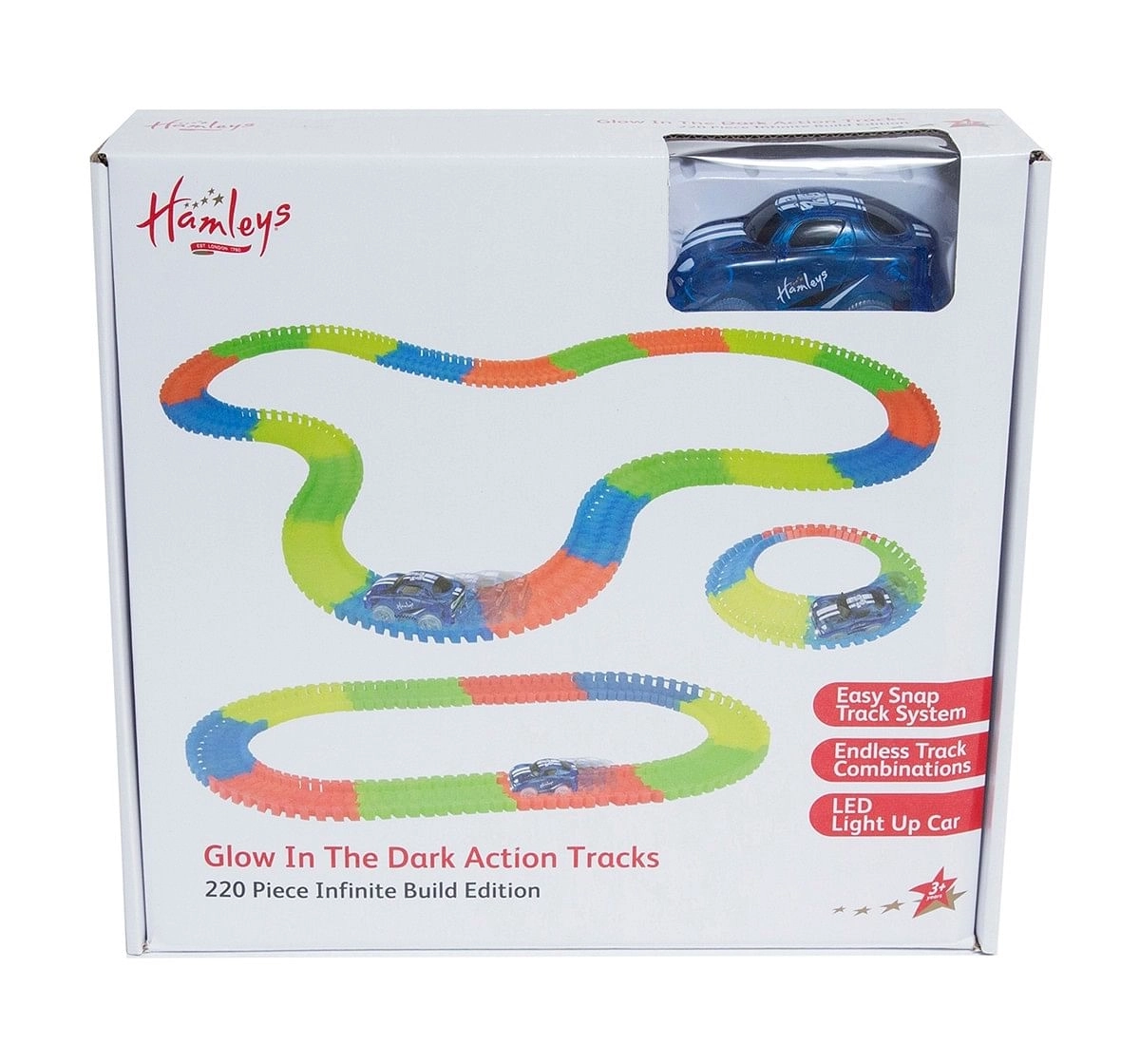 Hamleys Glow In The Dark Action Tracks-220Pcs Tracksets & Train Sets for Kids age 3Y+