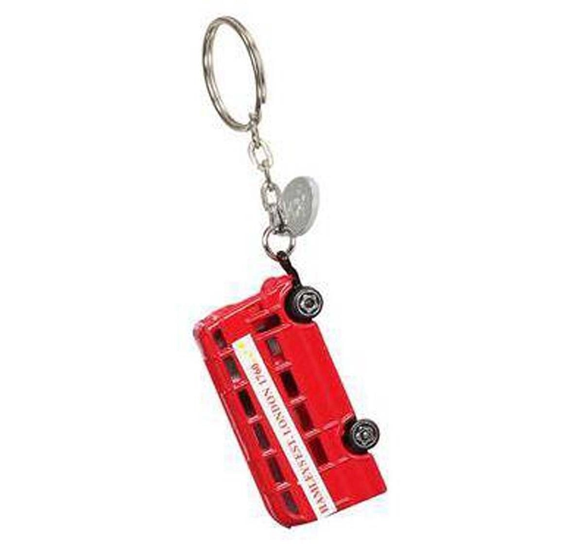 Hamleys London Bus Keychain -Red Plush Accessories for Kids age 12M+ - 6 Cm