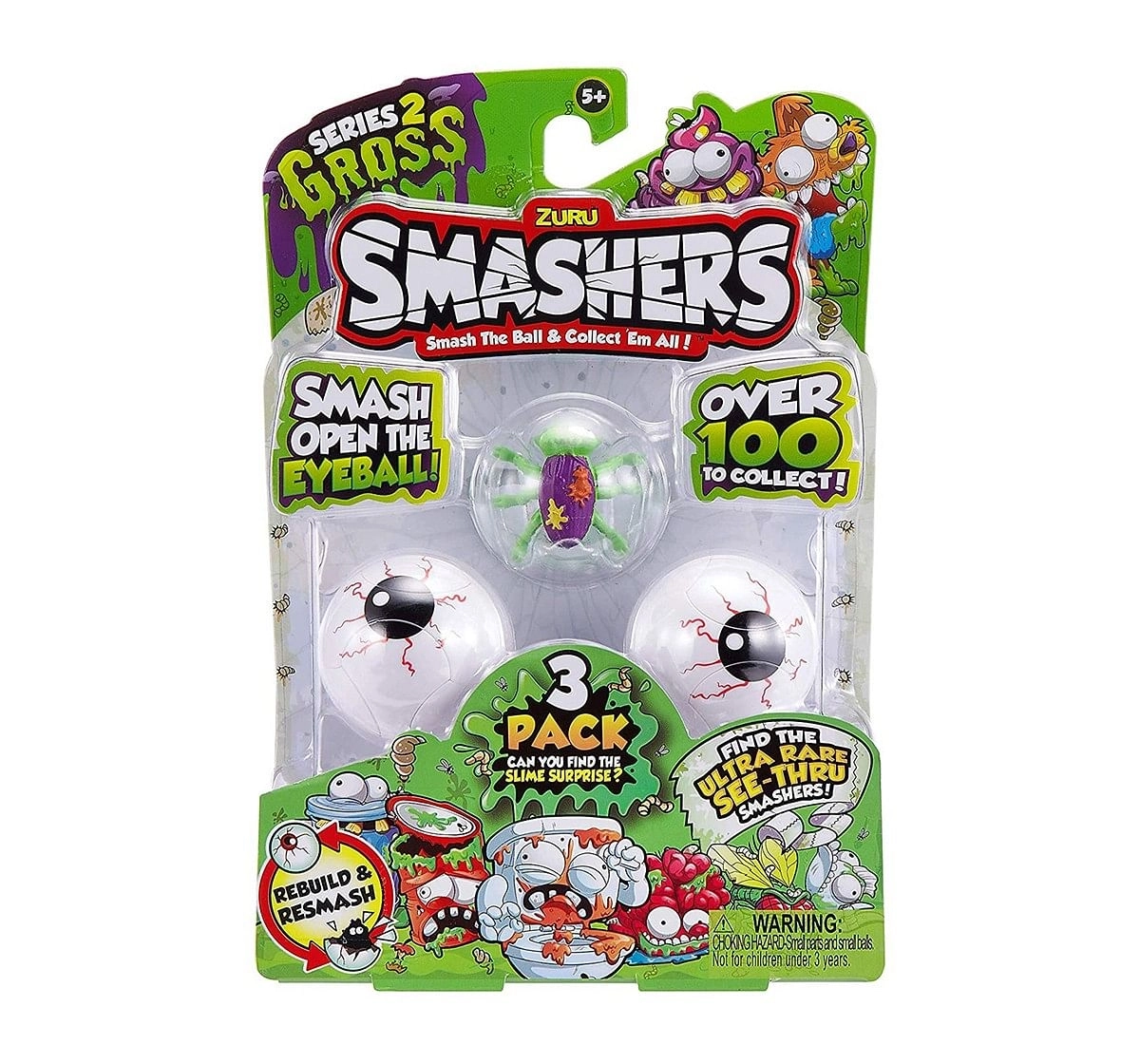 Zuru Smashers Collectables Series2 (Pack of 3) Novelty for Kids age 4Y+ 