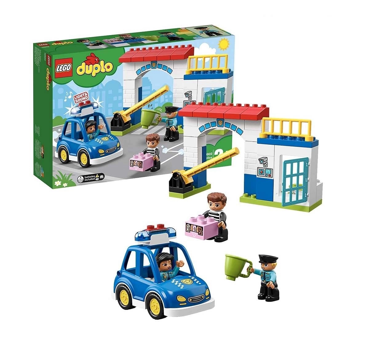 Lego Duplo Police Station Building (38 Pcs) 10902  Blocks for Kids age 2Y+ 