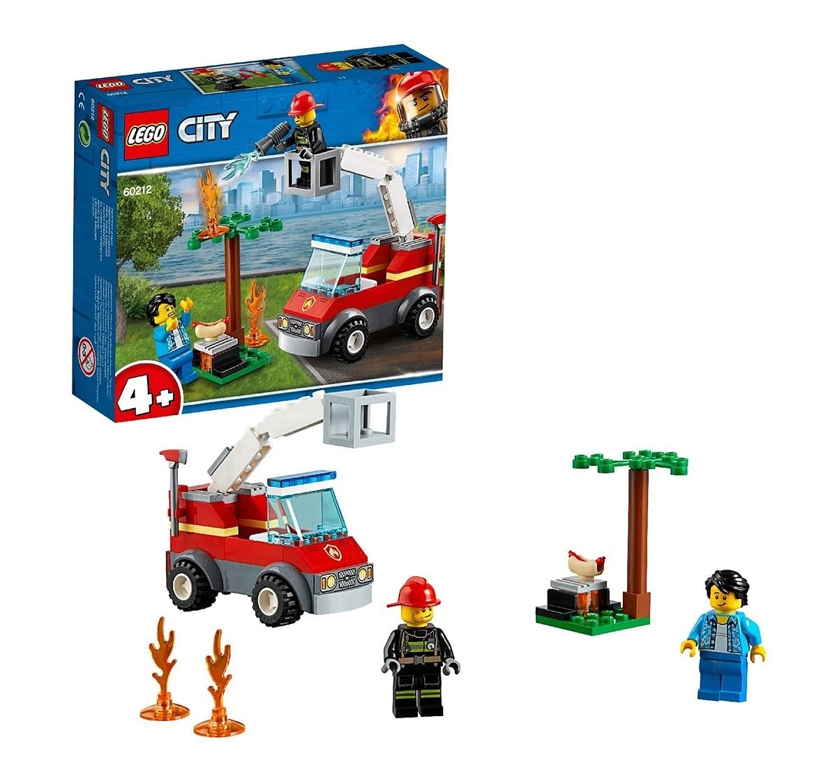 Lego City Barbecue Burn Out Building Blocks (64 Pcs) 60212  for Kids age 4Y+ 
