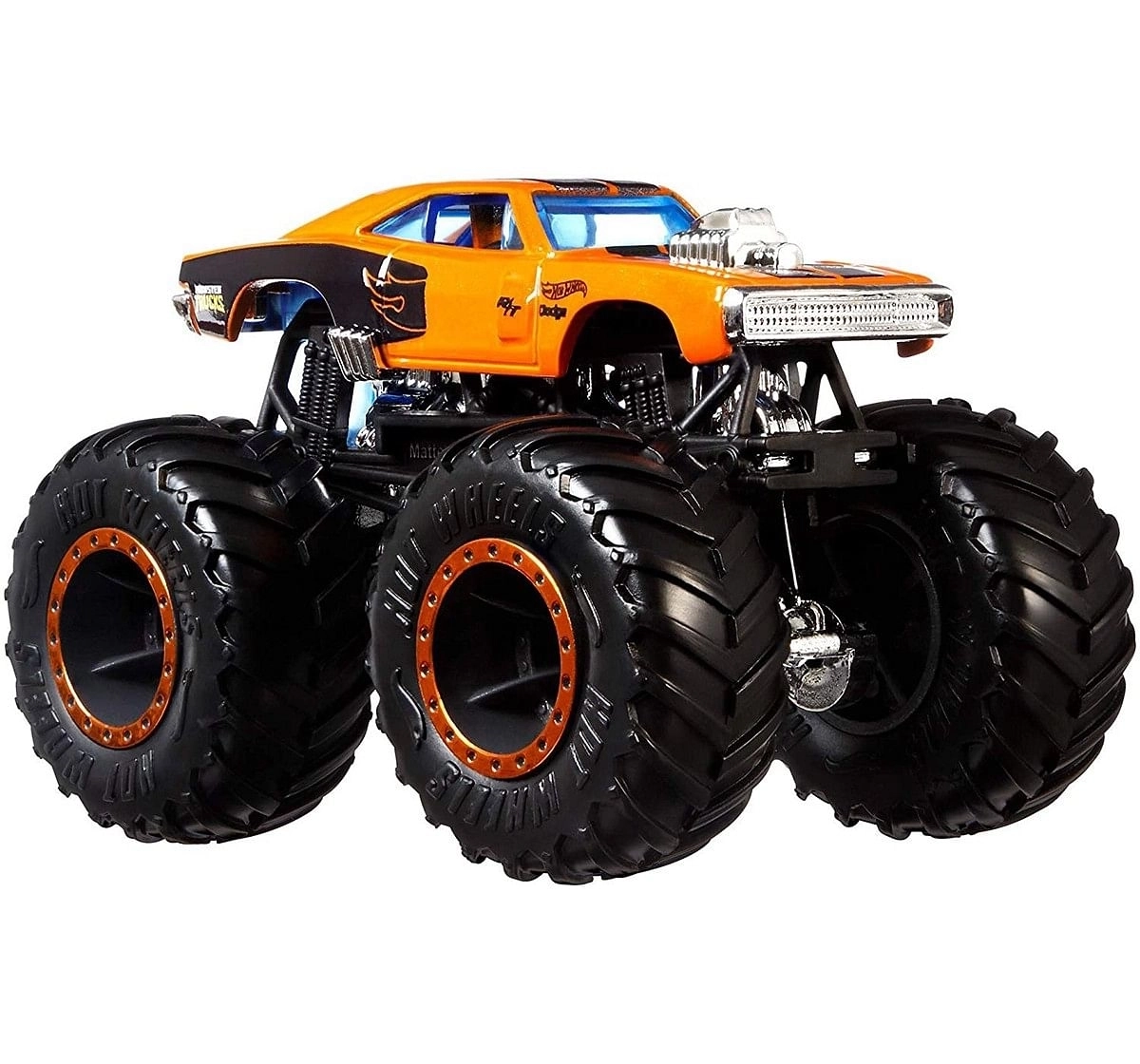 Hot Wheels 1:64 Monster Trucks Demolition Doubles Pack of 2 Vehicles for Kids age 3Y+, Assorted