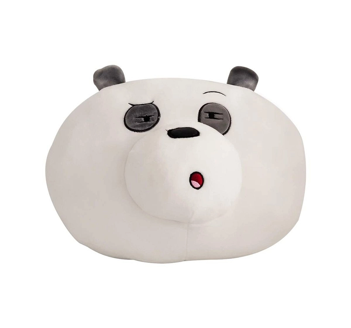 We Bare Bears Panda Bear Face Soft Toy 25 Cm for Kids age 12M+ (Brown)