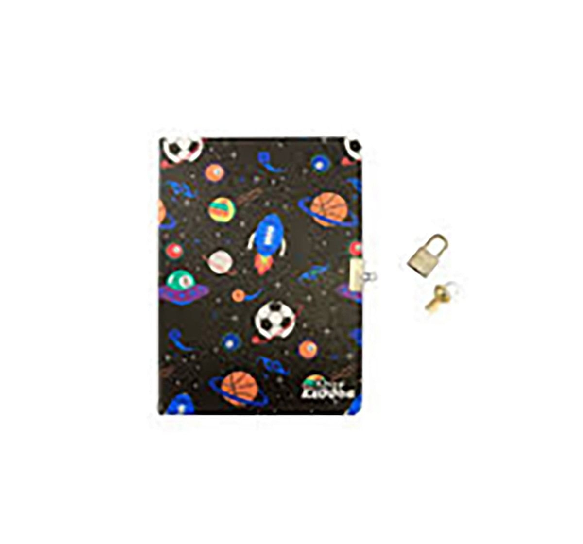 Smily Kiddos Lockable Notebook -Study & Desk Accessories for Kids age 3Y+ (Black)