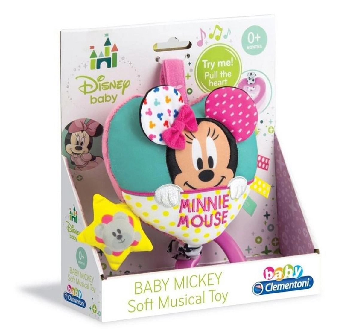 Disney Minnie Soft Carillon Rattle for New Born age 0M+ (Pink)