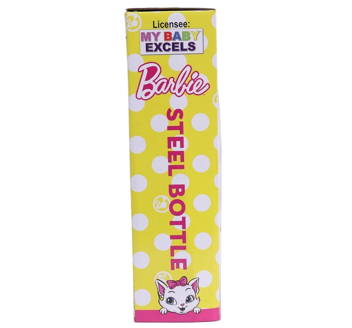 Barbie Steel Water Bottle 420ml Multicolour 3Y+