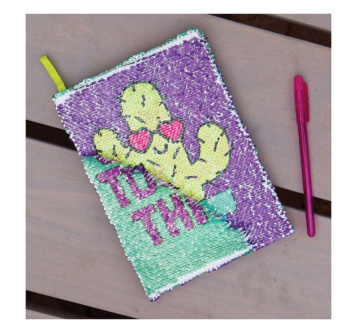 Fashion Angels Sequin Cactus/Reveal Journal Study & Desk Accessories for age 6Y+ 