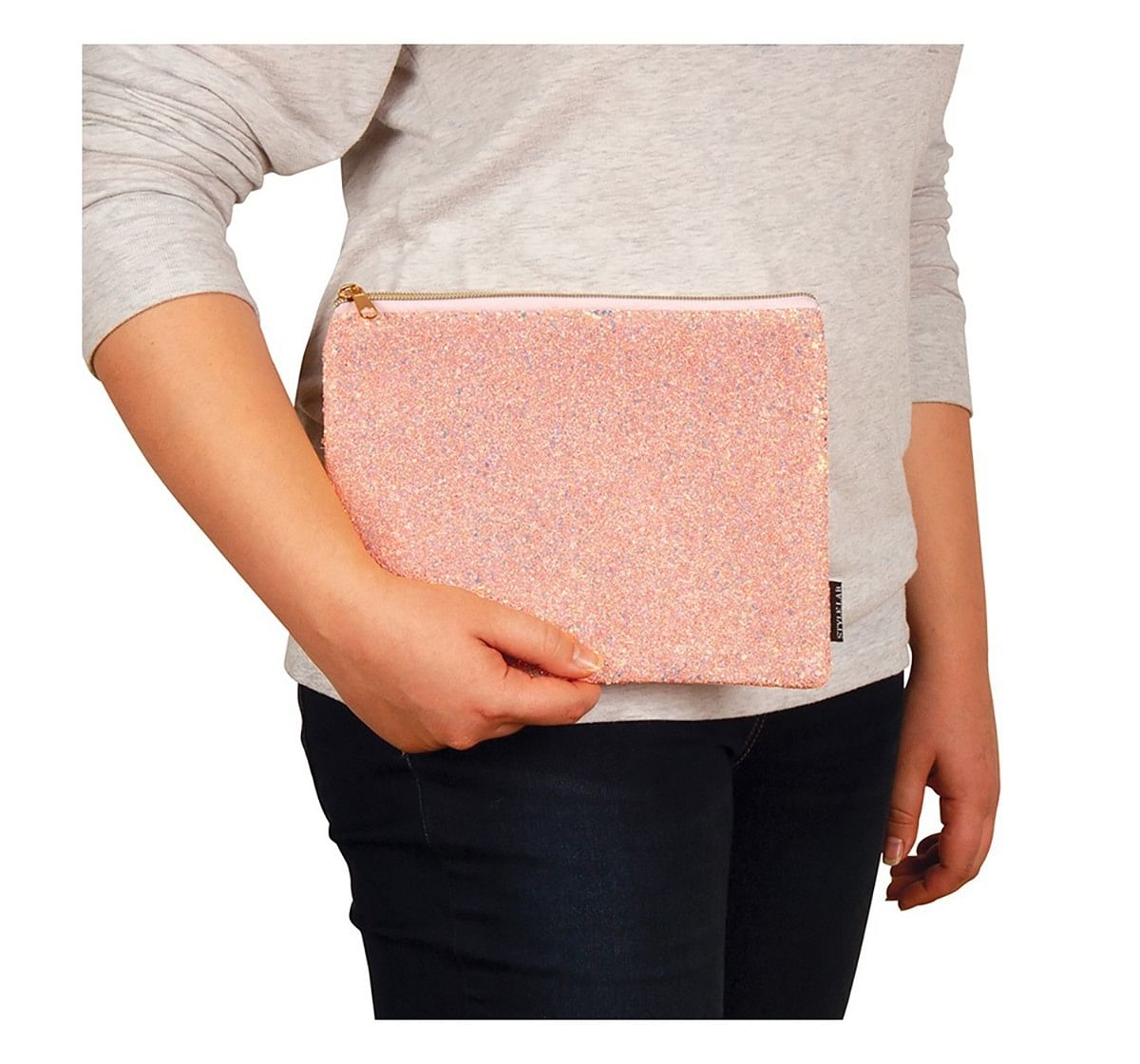 Fashion Angels S.Lab Chunky Glitter Pouch-Coral Pencil Pouches & Boxes for age 6Y+ 