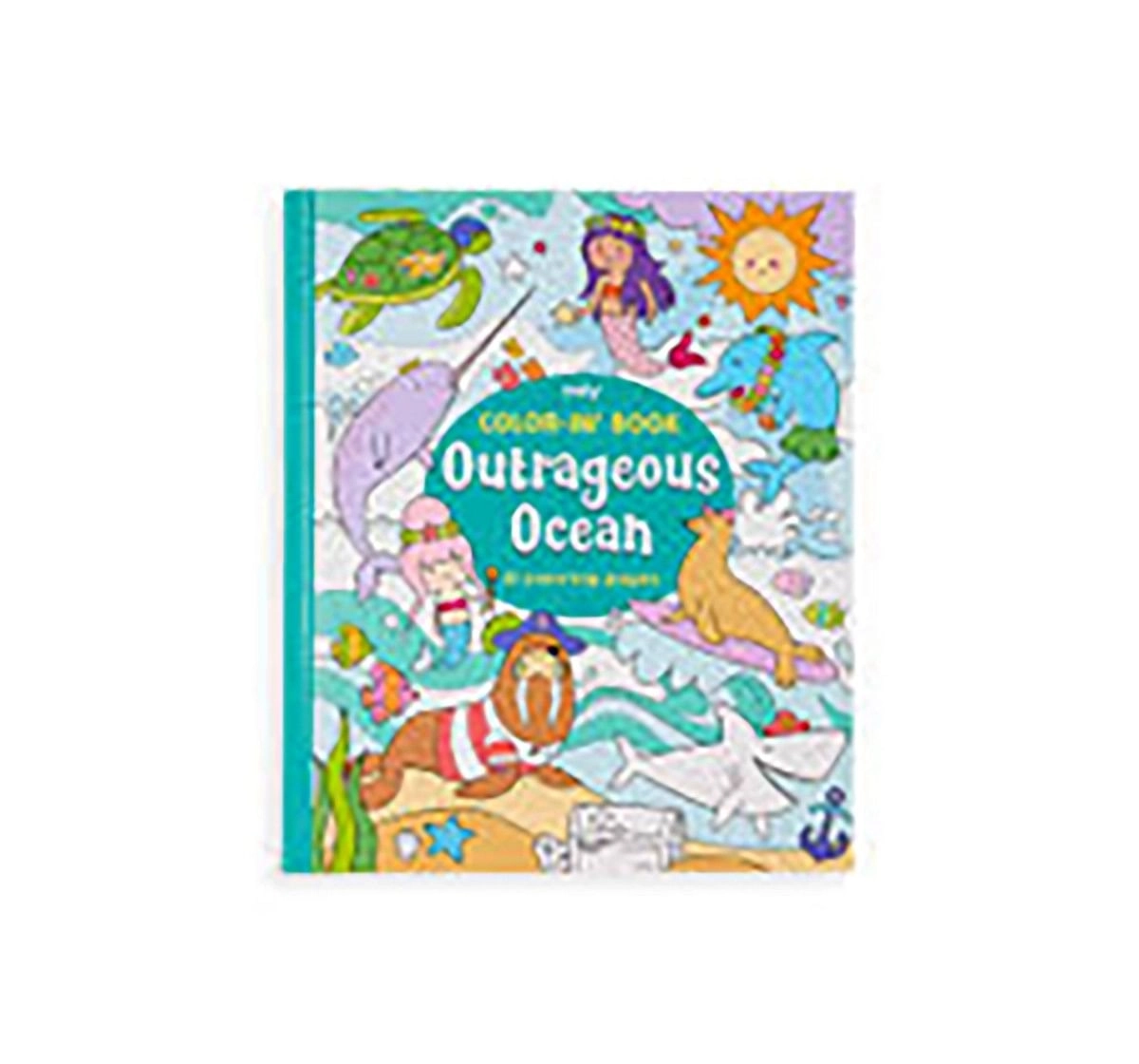 Ooly 31 Pages Outrageous Ocean Colouring Book- Multicolour Books for Kids age 3Y+ 