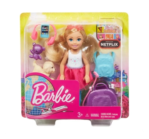 Barbie doll travel set best sale with puppy