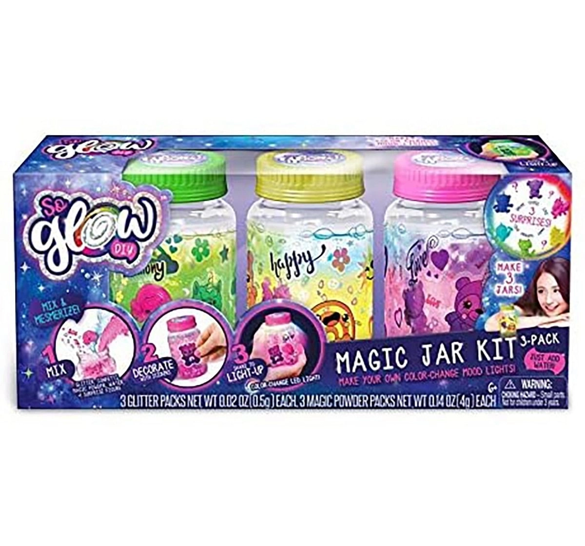 Canal Toys So Glow DIY Magic Jar with 2 Assorted Colours for Kids age 6Y+ 